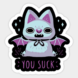 You Suck Sticker